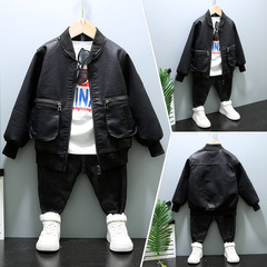 Children's Boys Leather Jacket 2025 Spring Autumn Winter New Arrival Kids Small Medium Boys Leather Jacket Cool Boy Top