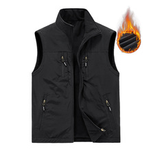 高档防风防水双面穿摇粒绒马甲背心户外运动休闲登山钓鱼马甲定制