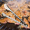 不锈钢无磁烧烤夹 竹节BBQ自助烤肉夹烤鱼夹 多功能食物夹 食品夹|ru