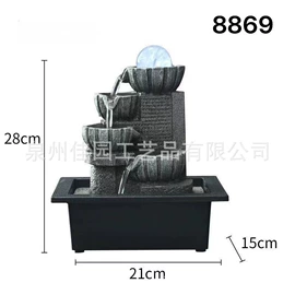 树脂工艺品;流水摆件;金属工艺品