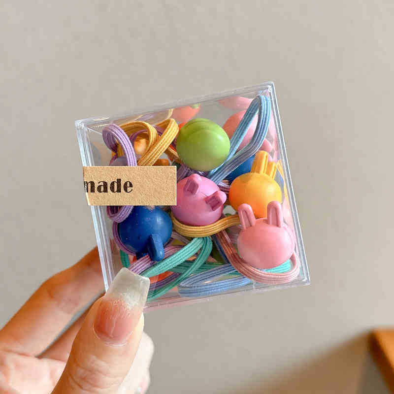 Anillo de cabello de dopamina para niños hembra 2024 nuevo cabello de alta elasticidad cuerda de cabello de cabeza duradera correa de goma cubierta de cabello