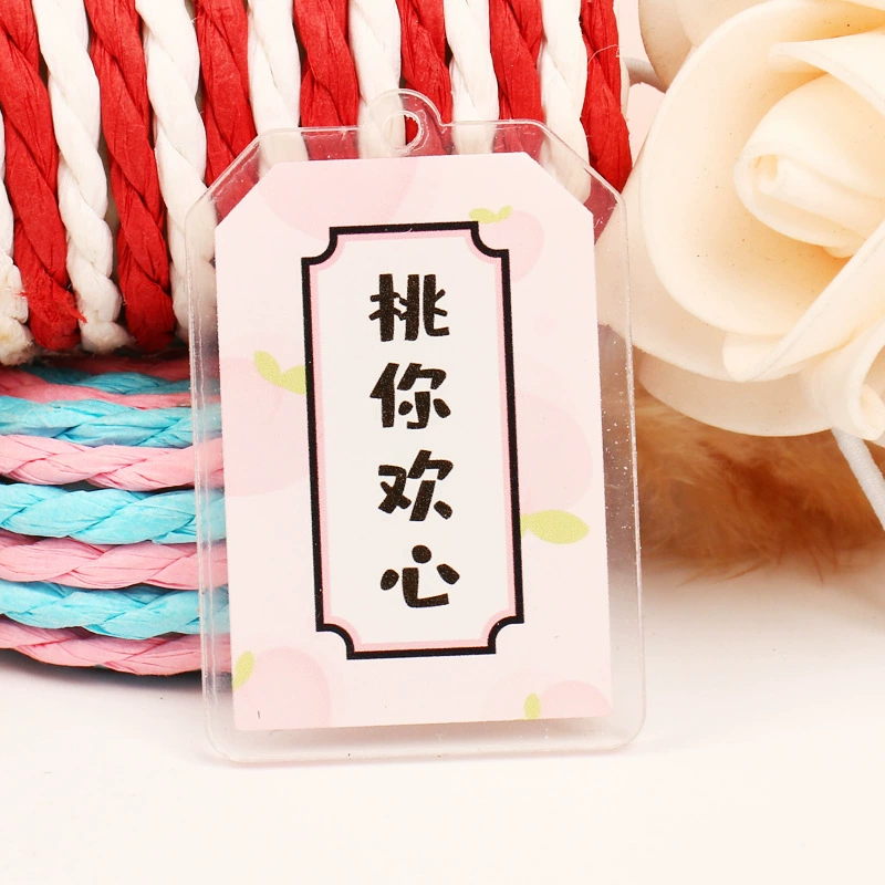 Creative acrylic double-sided keychain