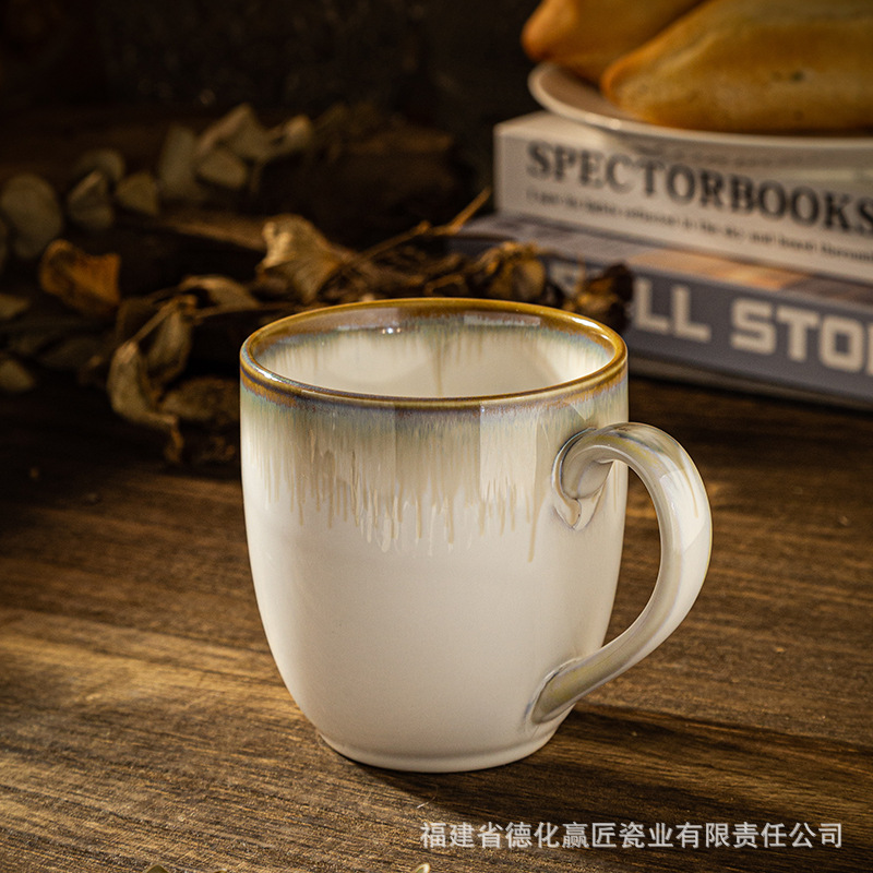 Transfronterizo LZ LICANG graduado taza de marca de taza de agua de mujer taza de cerámica de diseño casero taza de desayuno taza de café