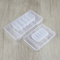 新しいプラスチックの路亜5格の路亜の餌の箱の透明なプラスチックの付属品の箱の鉄板のフックの箱の文房具の針の収納の箱