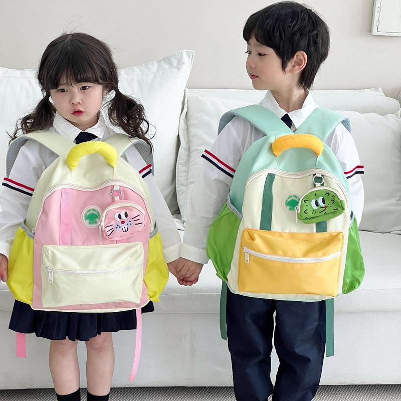 Backpack for 3-5 Year Old Children, Dual Shoulder Bag, Korean Style Children's Backpack, Cute Oxford Cloth, Colorful Backpack for 1-3 Year Olds