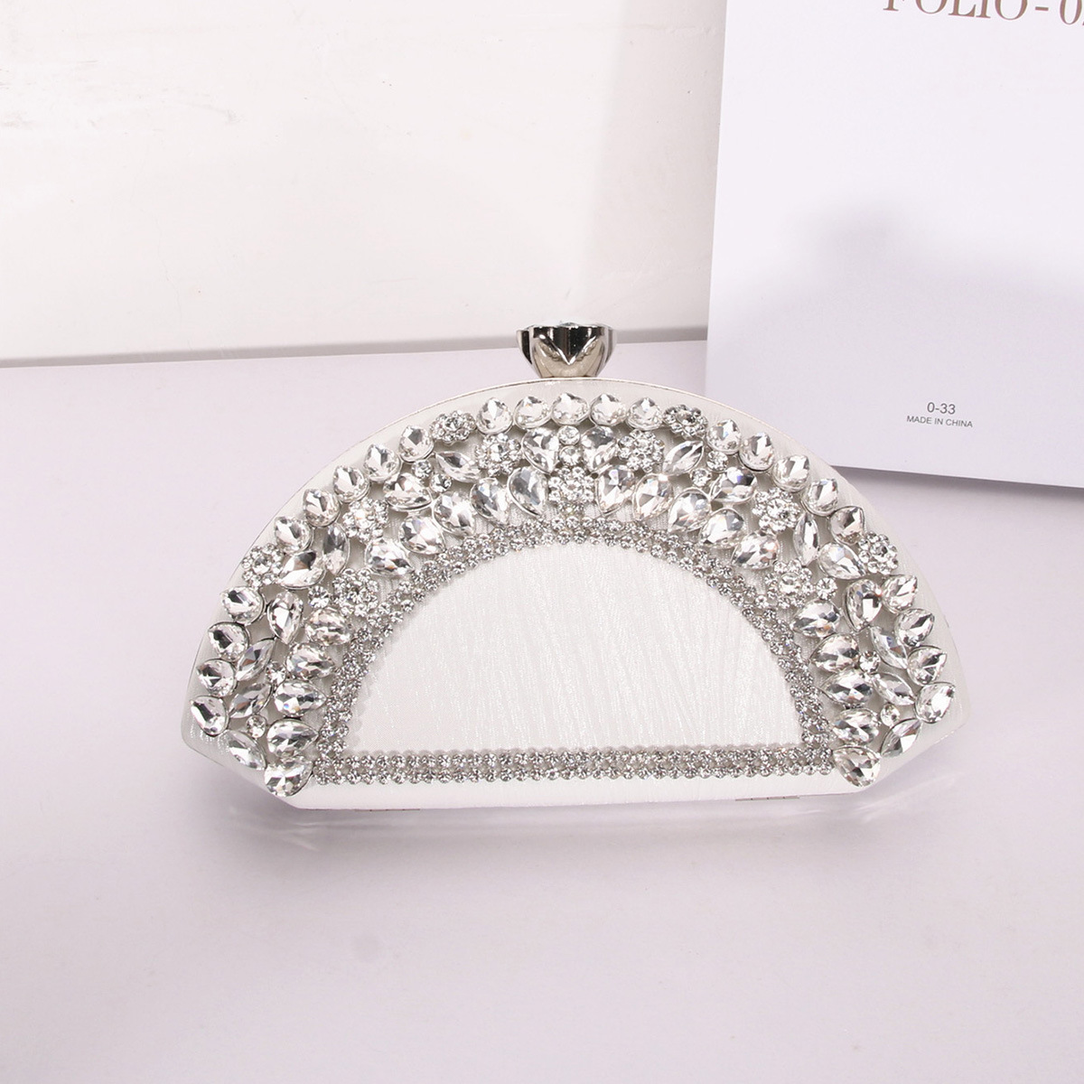 Factory Direct Women's Banquet Chain Handbag Fashion Diamond-Encrusted Evening Bag Crossbody New Sparkling Style - Thumbnail 6