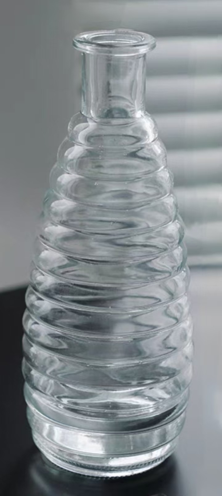 Relieve retro europeo azul y amarillo gradiente spray mini hidroponía jarrón aromático conjunto de jarrón de vidrio de flores secas