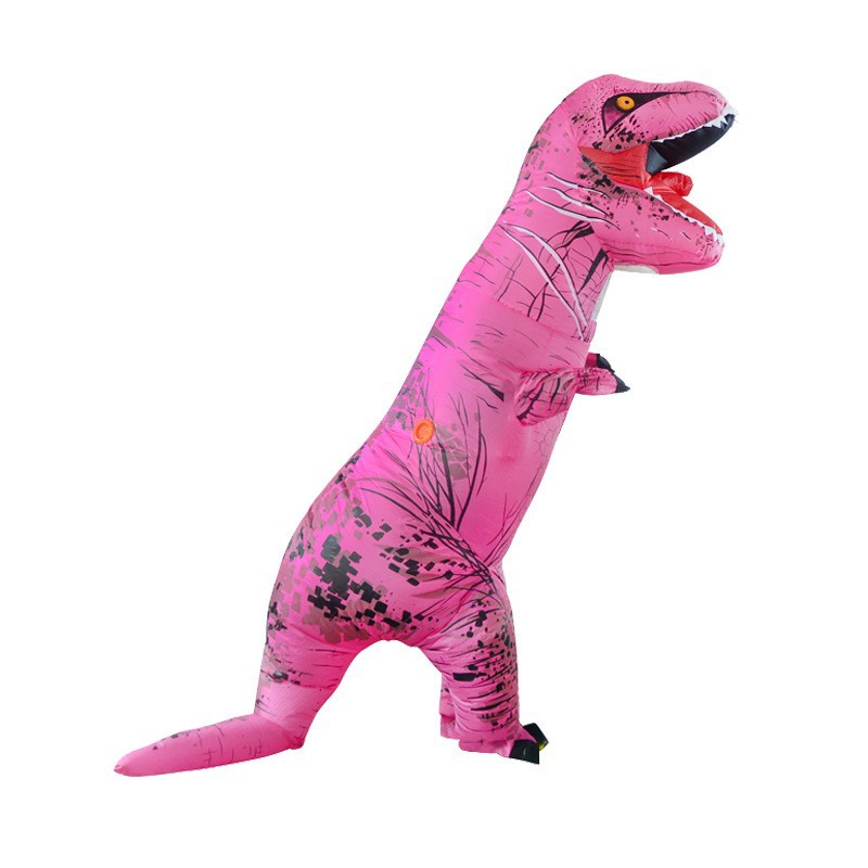Amazon explosión impresa inflatable T-Rex disfraz Halloween multicolor T-Rex disfraz de fiesta disfraz de muñeca
