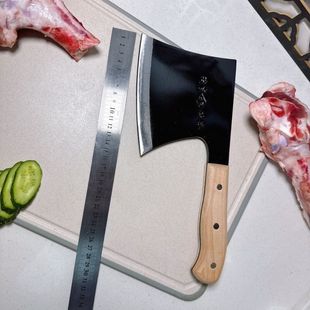 Authentic Bone Household Ax Bone Knife Butcher Manganese Steel Thickened Bone Chopping Knife Special Heavy-Duty Commercial Forging Dual-Purpose