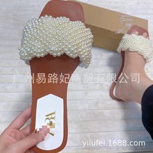 Za家新款珍珠非洲爆款拖鞋带盒子37-42 2024大码凉鞋Slippers