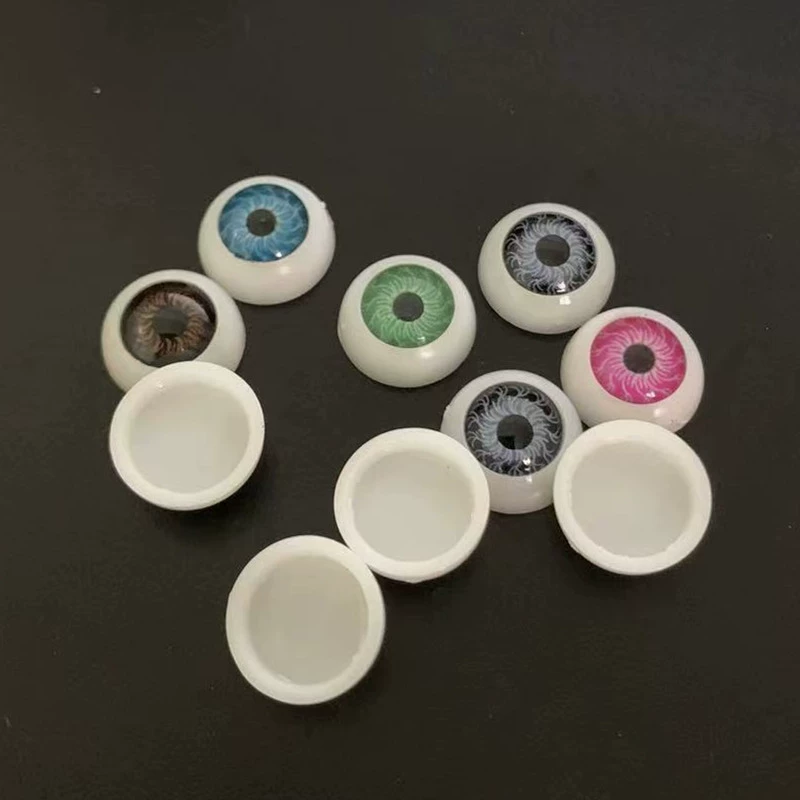 BJD ручной работы поддельные глаза животные керамические аксессуары для глаз полукруглые акриловые игрушечные глаза кукла пряжка для глаз 12 мм