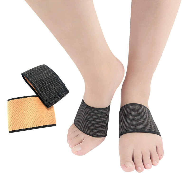 Медно-содержащий бинт Спортивная арка для ног Защитный чехол для стопы Медное волокно Бинт для стопы Баскетбольный чехол для растяжения фиксированный