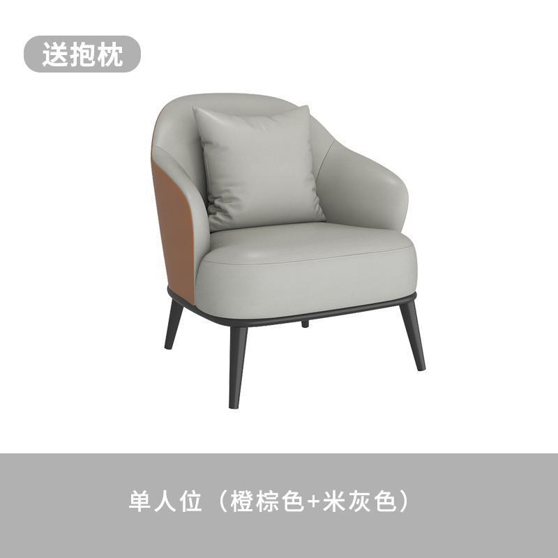 Mesa y silla de recepción Oficina de ventas Balcón de hotel de lujo simple Salón de belleza ocio Sofá para una sola reunión image 22