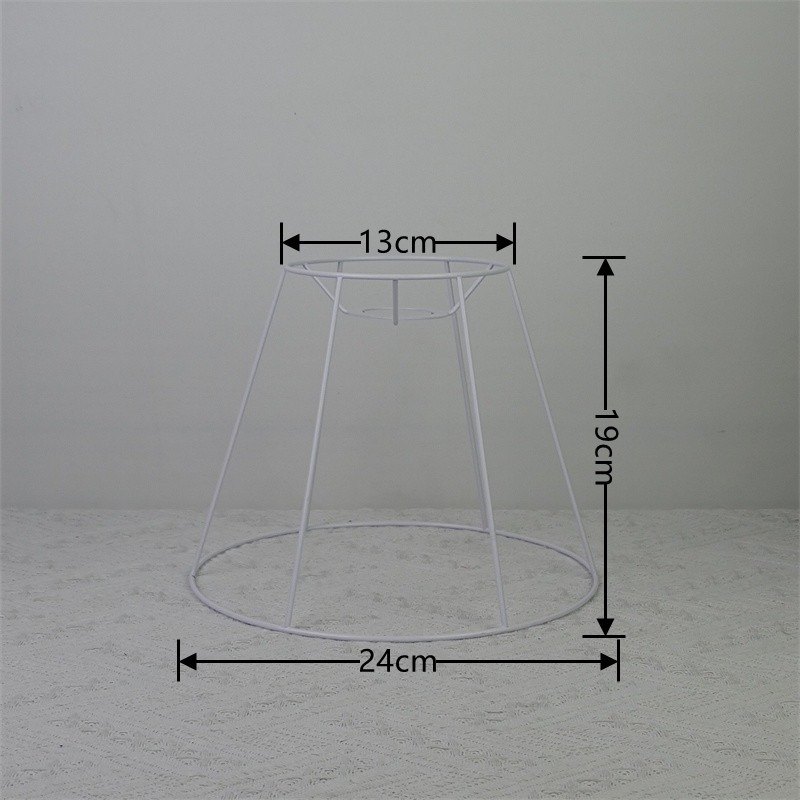 Araña de una pieza Pantalla de hierro marco E27 lámpara boca DIY hecho a mano recto marco cuadrado accesorios de hardware