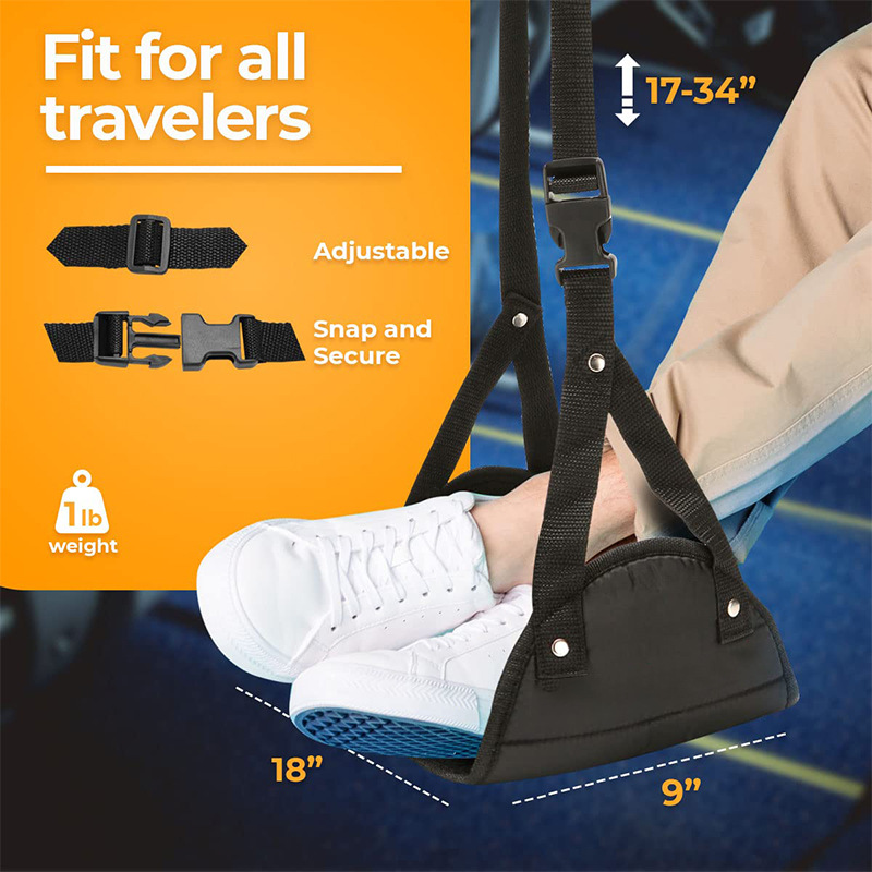 Travel Foot Hammock Black