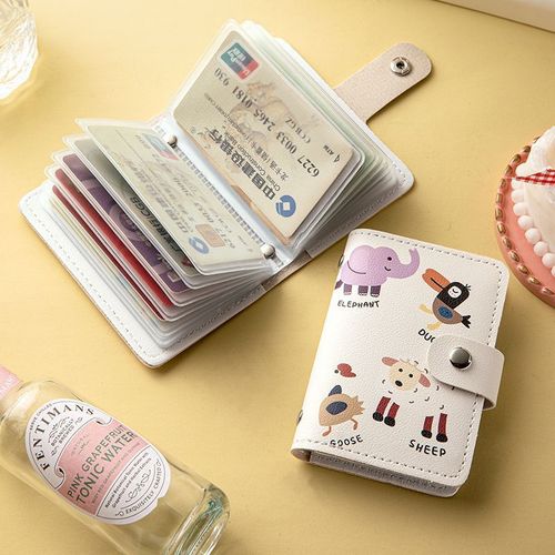 New Cute Cartoon Creative Card Holder, Compact and Portable, Large Capacity with Multiple Card Slots, Anti-Magnetic Student Card Case, Wholesale for Women
