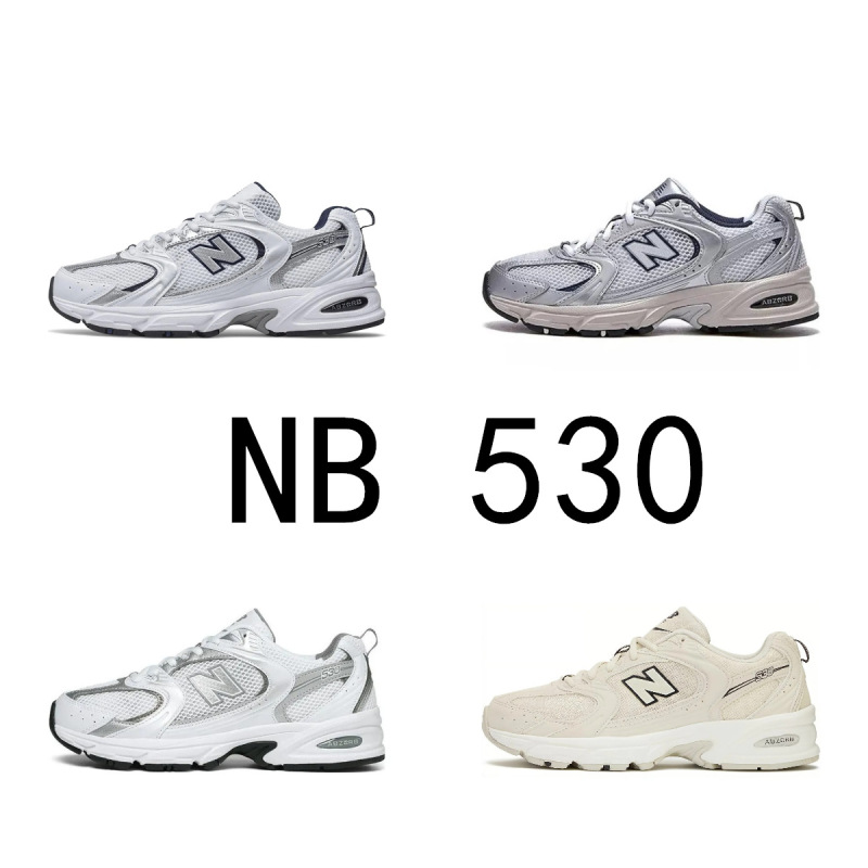 Putian Shoes New Balance Low-Top Pure Original Nb530 Retro Silver White Mesh Cross-Border Dad Sneakers Running Shoes