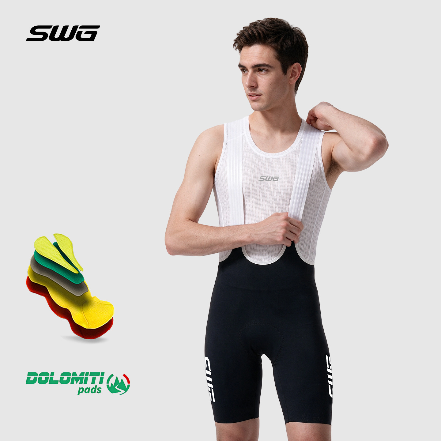 Swg Mingsheng Men's Cycling Bib Shorts for Competition and Racing [Expedition Bib Shorts]