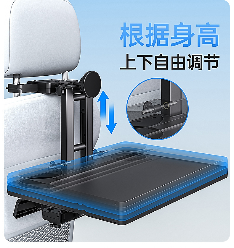 Newly Upgraded All-In-One Car Table Board, Foldable Car Table, Car Dining Table, Floating Dining Table, Computer Stand