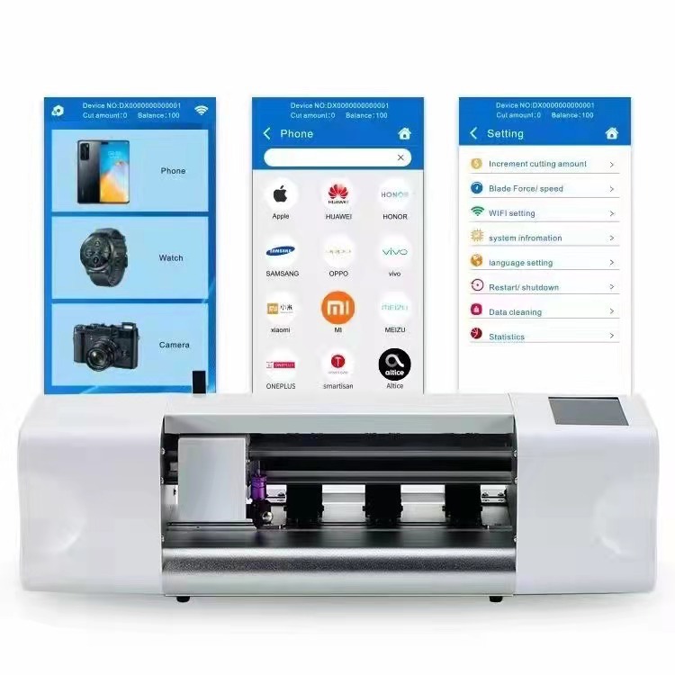 Smart phone film Cutting Machine full-automatic WiFi version mobile phone model data complete SMART Blade film cutting machine