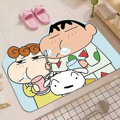 Floor Mats, Household Bathroom Door, Avtomobil döşəmə paspasları - brush-your-teeth-when-you-get-up-early-4060cm-upgraded-diatom-mud