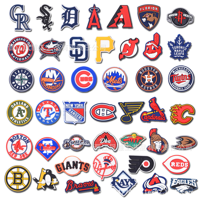 Nfl Series Clogs Shoe Charms Football Team Logo Shoe Decorations Zhibixing DIY Shoe Accessories in Stock