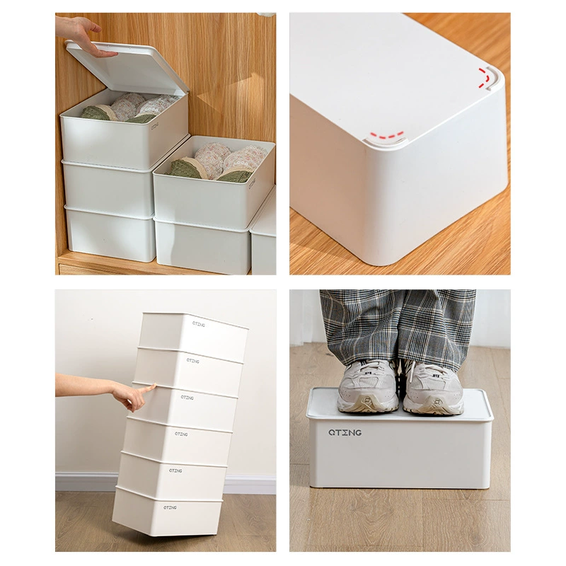 Underwear storage box — plastic organizer for socks and bras, divided drawer insert