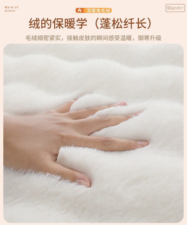 High-End Carpet, Plush Mat, Thickened Sleeping Pad, Transformation Tool for Bedroom, Fluffy Carpet Covering the Entire Room