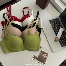 薄款无痕内衣小胸聚拢调整型固定杯舒适显胸收副乳上托女士文胸