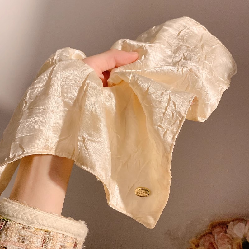 大腸シュシュのサテンの四角いタオルの大腸シュシュの女性のフランス式の高級感があります。