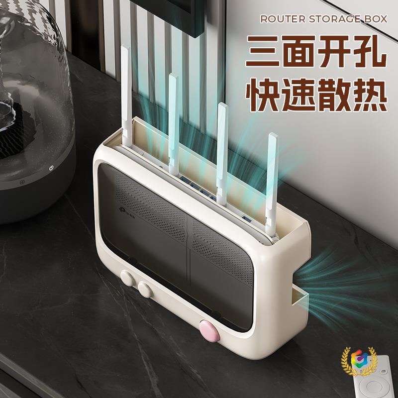 ✅电源线纳盒插排理线器多功能整理桌面路由器置物客厅遮丑收