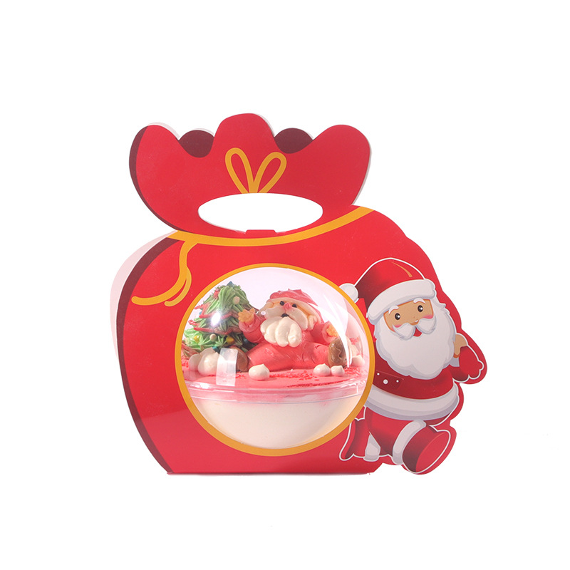 Navidad mousse bola caja de la torta Internet celebridad Nochebuena manzana caja de embalaje de galletas dulces caja de la bola de regalo portátil