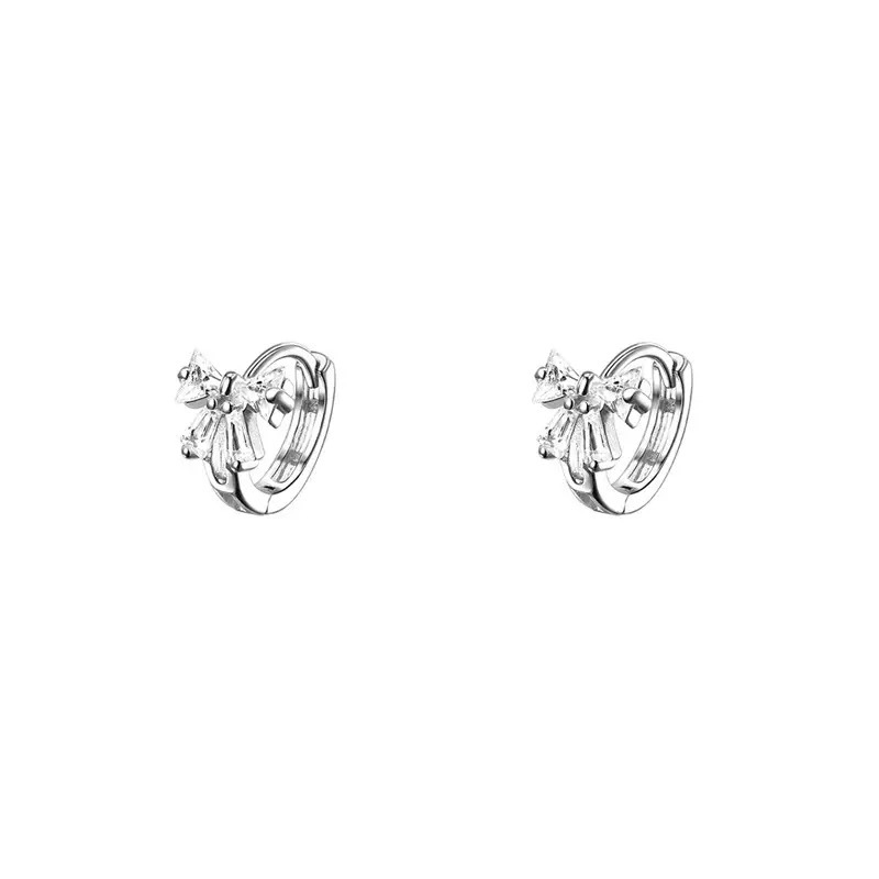 Orecchini a cerchio farfalla in zircone per donna eleganti_voghion.com