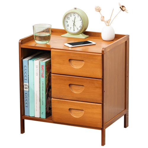 Bedside table simple solid wood small cabinet light luxury storage cabinet bedroom bedside simple Nordic European modern mini