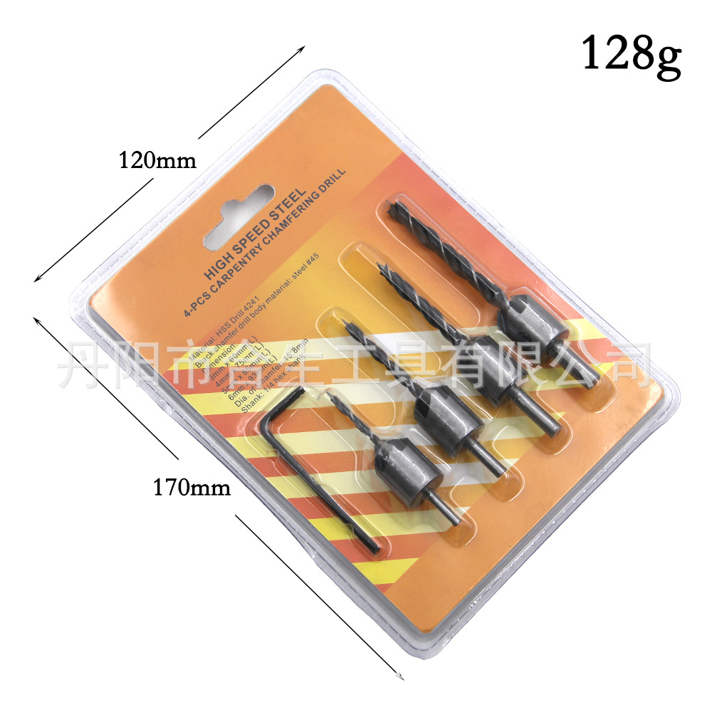 Venta al por mayor de tres puntas para trabajar la madera taladro avellanado taladro tornillo taladro abridor carpintería de tres puntas