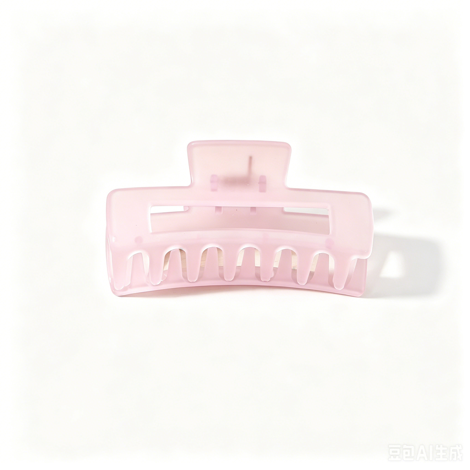 Cross-border large grip matte hair clip women bun clip square hair barrette back of head hair accessory shark clip wholesale