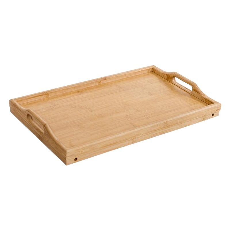 Mesa plegable perezosa, bandeja de bambú multifuncional, bandeja de madera para dormitorio doméstico, mesa de computadora simple de bambú al por mayor