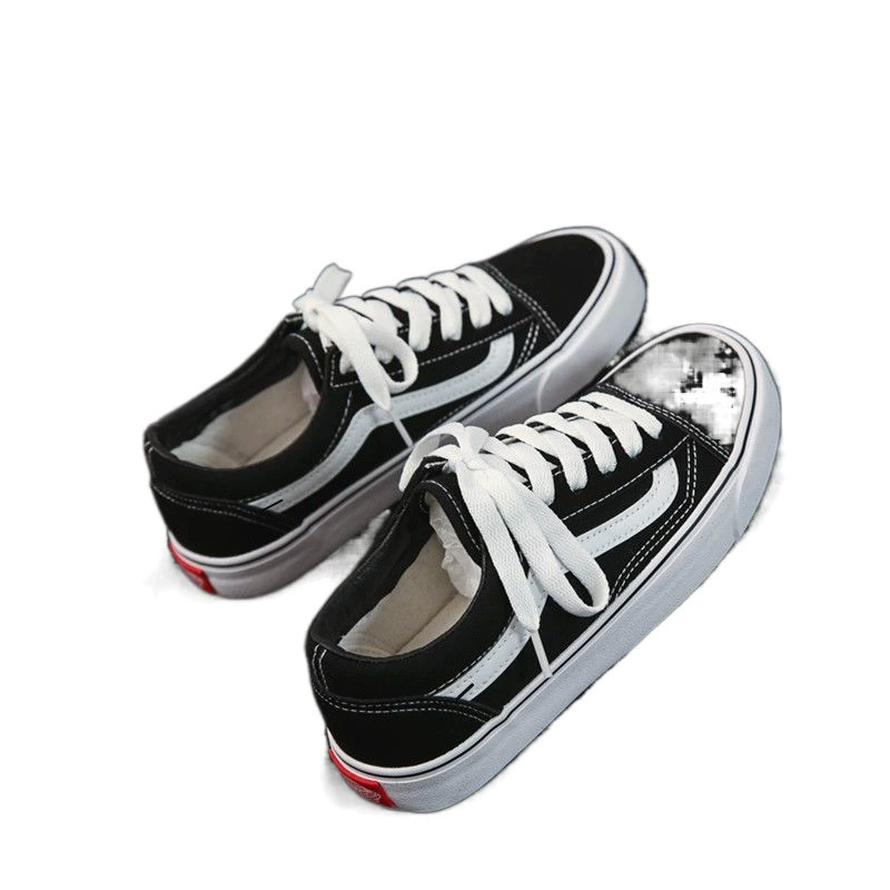 Эспадрильи Vans унисекс, чёрные тканевые кеды с универсальными шнурками, корейский стиль