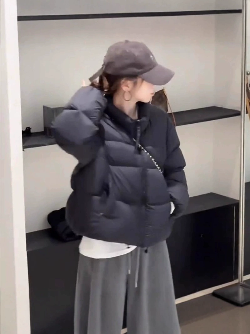 Short winter down jacket, duck down, 2025 years, for teenagers