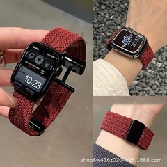 IWatchS10ナイロン编みマグネットストレッチ时计バンドAppleWatchS8アップルウォッチ9ユニバーサル