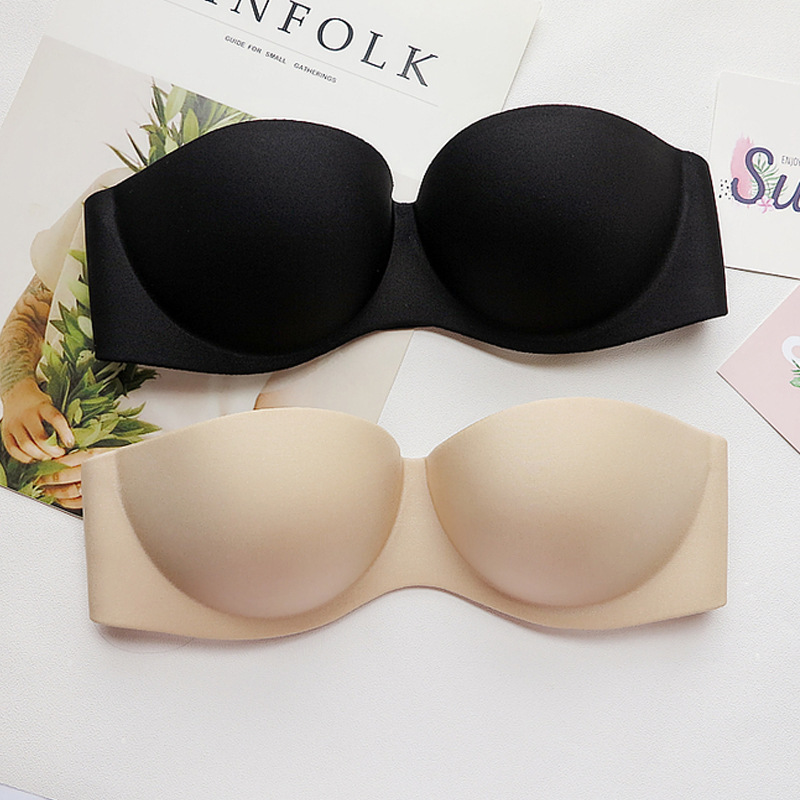 Invisible Strapless Bras Sexy Push Up Br...