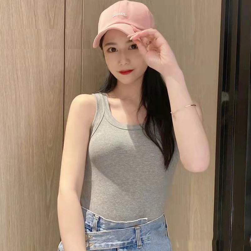 2022 떨림 폭발 모달 숙녀 스레드 스포츠 조끼 멜빵 잠옷 여름 반팔 머리카락 세대