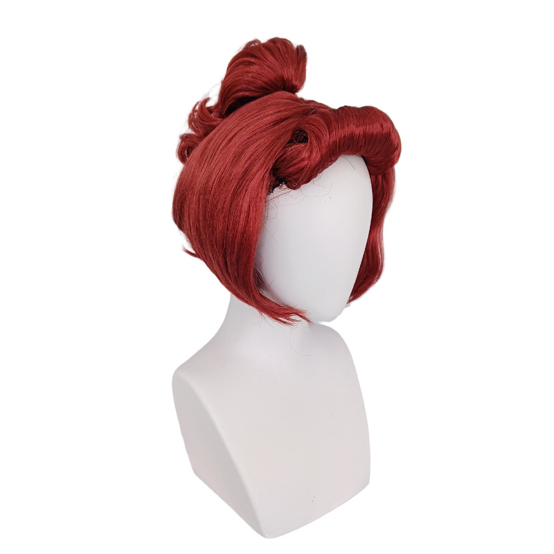 Modern Primitive Wilma Flintstone Wig Red Brown Short Hair Tiger Mouth Clip Ponytail COS Wig New Style Modern Primitive Wilma Flintstone Wig Red Brown Short Hair Tiger Mouth Clip Ponytail COS Wig New Style