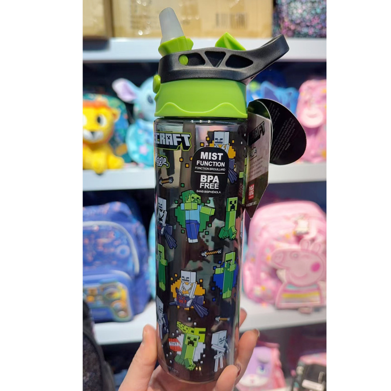 Taza de agua con pajita smiggle australiana Taza ligera y transparente para niños y niñas Taza de agua de 650ml de gran capacidad