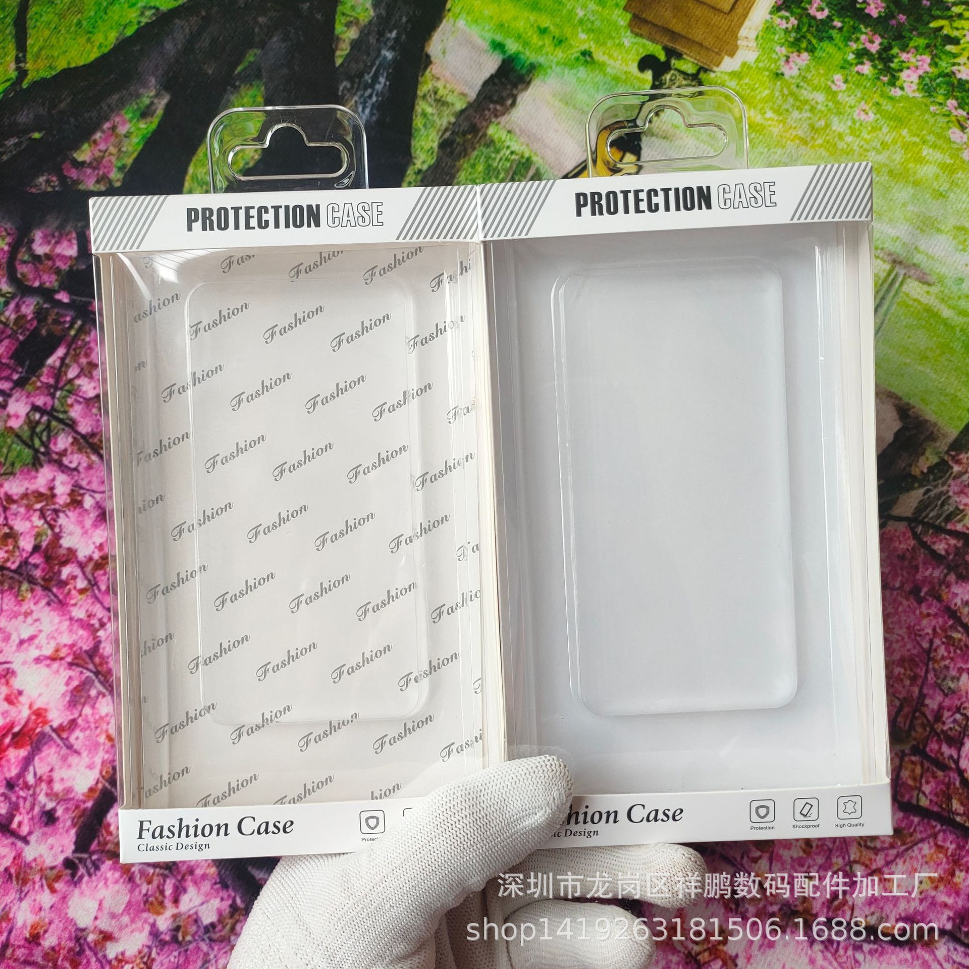 华为手机壳包装盒苹果17proamx手机壳包装盒三星纸盒水晶挂钩现货