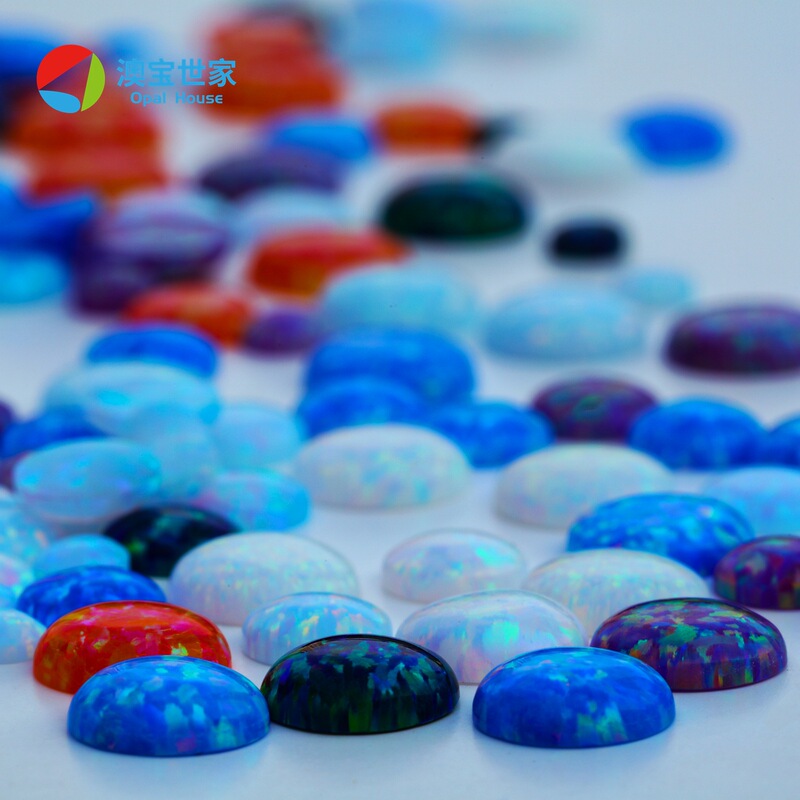 Aobao Aristocratic Family Round Flat Bottom OPAL Synthetic Aobao OPAL Jewelry Watch Inlay Accessories Factory Outlet Aobao Aristocratic Family Round Flat Bottom OPAL Synthetic Aobao OPAL Jewelry Watch Inlay Accessories Factory Outlet