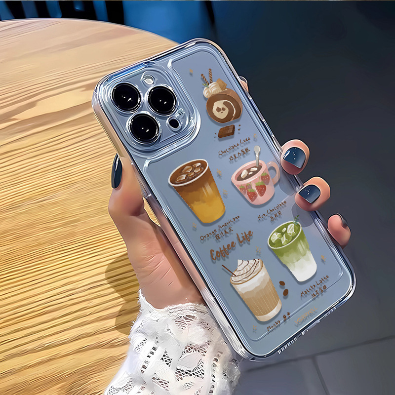 tpu Material Tpu 1605 Coffee Cake Food Cute Modern Style Phone Cases Phone Accessories