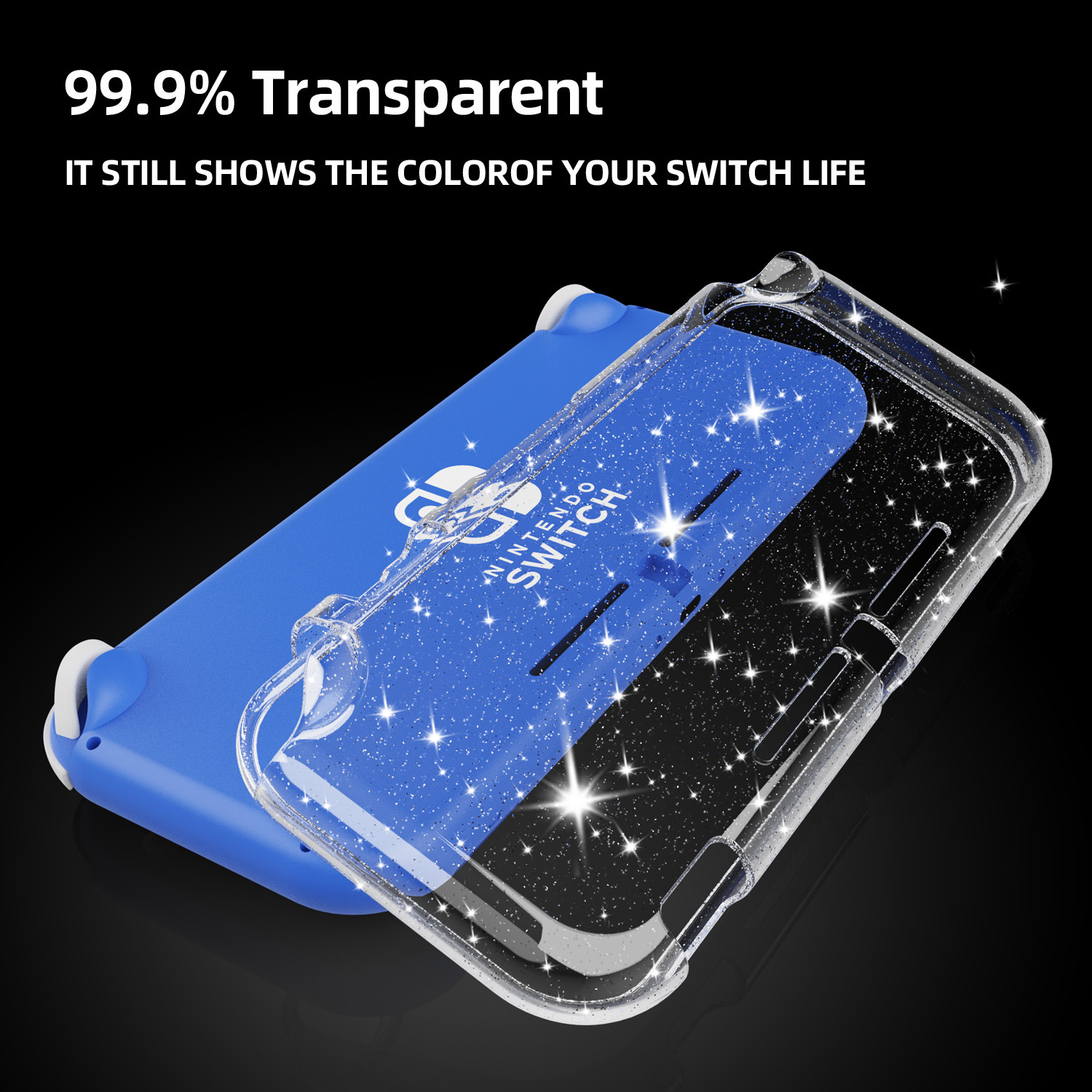 Nintendo interruptor Lite juego máquina protectora Shell transparente pegamento suave brillo cubierta protectora ventas directas de la fábrica