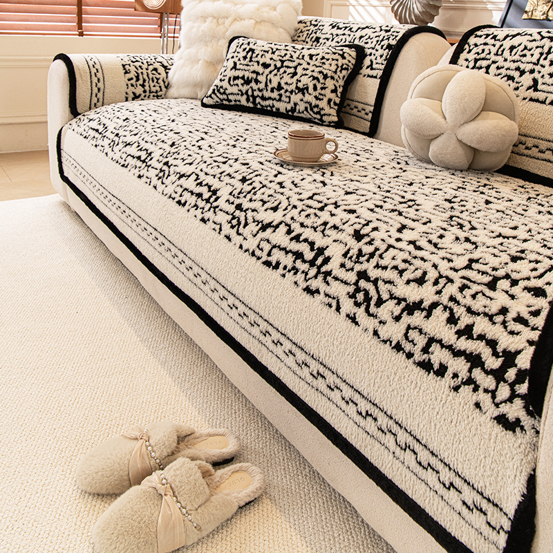 Luxury Sofa Slipcover For Autumn And Winter Fixed Seat Cushion_voghion.com