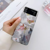 Watercolor Ink Samsung ZFLIP4 mobile phone case folding screen F7110 water sticker FLIP3 mobile phone case is suitable for hard PC